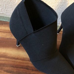 Stiletto black booties